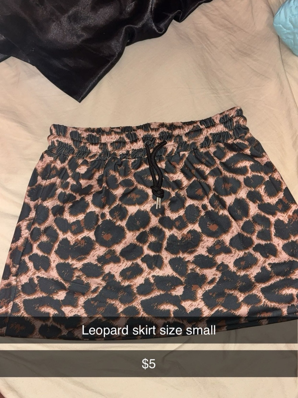 Amazon Leopard Print Mini Skirt - Tan and Black